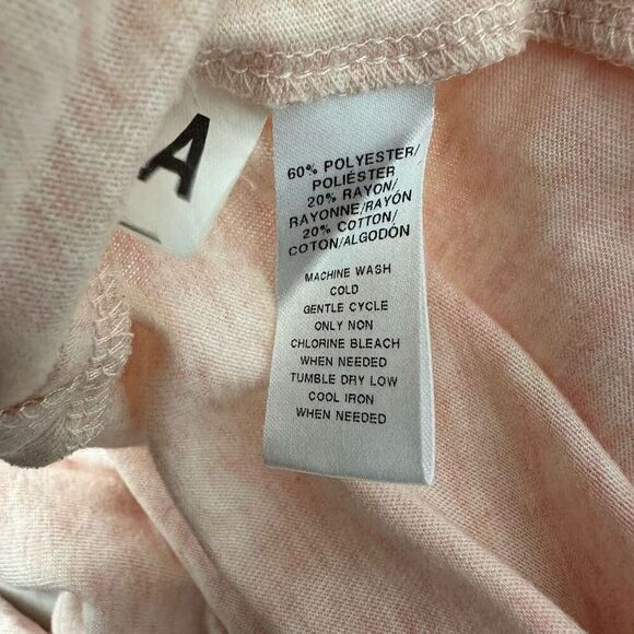 Lou & Grey Pink Heather Long Sleeve T-Shirt Size Small Scoop Neck - Picture 6 of 7